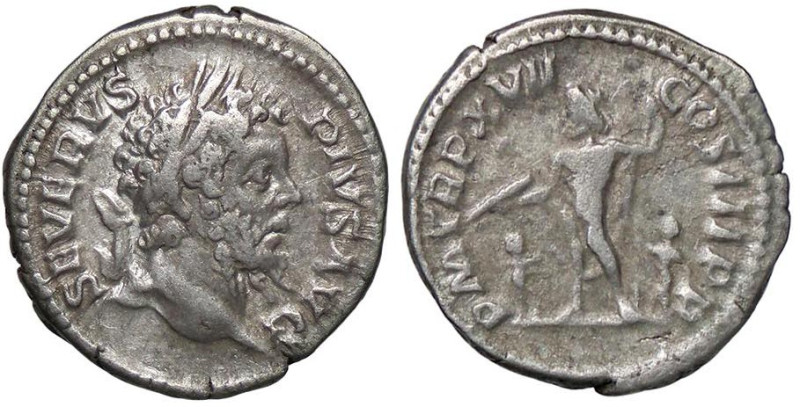 ROMANE IMPERIALI - Settimio Severo (193-211) - Denario C. 539; RIC 233 (AG g. 3)...