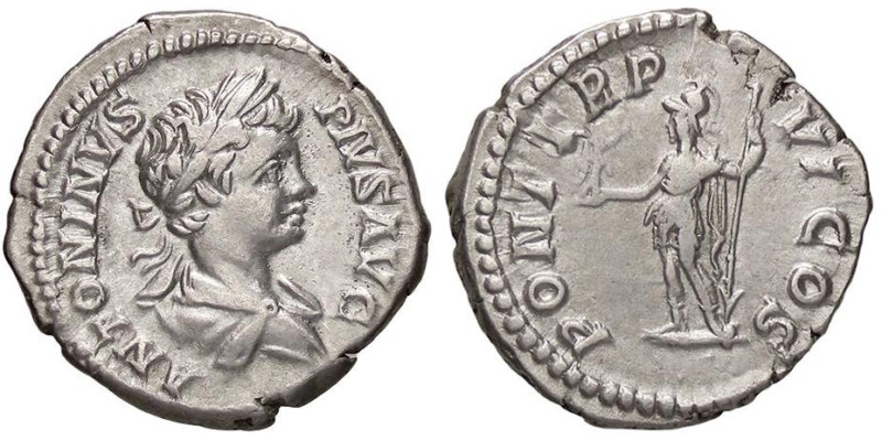 ROMANE IMPERIALI - Caracalla (198-217) - Denario C. 499; RIC 69 (AG g. 3,33)

...