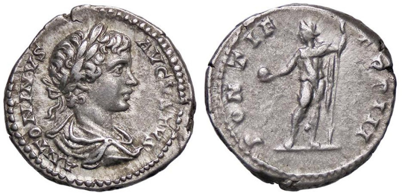 ROMANE IMPERIALI - Caracalla (198-217) - Denario C. 408 (AG g. 3,79)

Status: ...