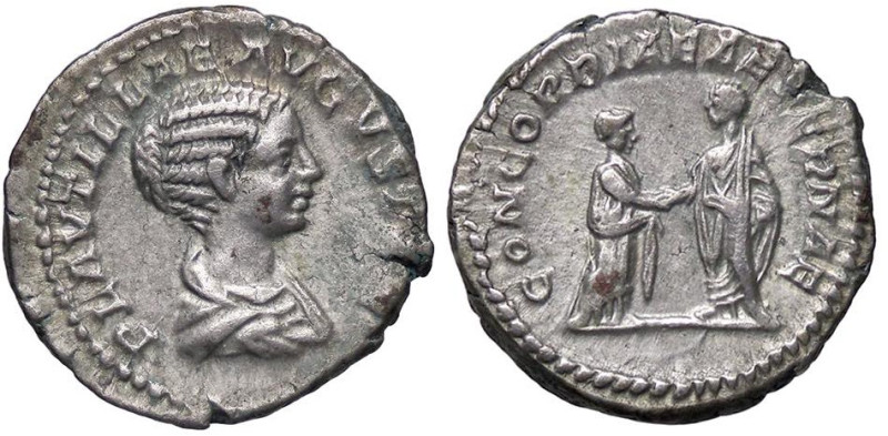 ROMANE IMPERIALI - Plautilla (moglie di Caracalla) - Denario C. 10; RIC 361 (AG ...