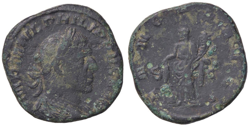 ROMANE IMPERIALI - Filippo I (244-249) - Sesterzio C. 26; RIC 168a (AE g. 18,34)...