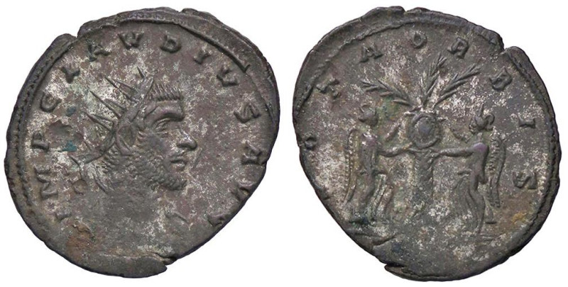 ROMANE IMPERIALI - Claudio II (268-270) - Antoniniano RIC 226 (MI g. 2,77)

St...