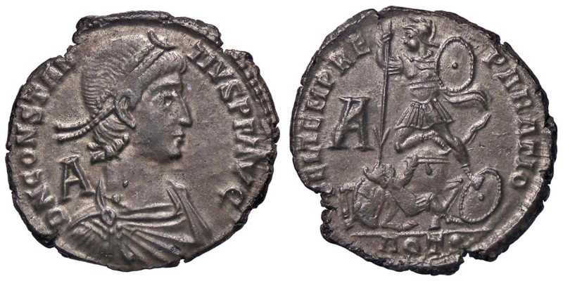 ROMANE IMPERIALI - Costanzo II (337-361) - Maiorina (Aquileia) (AE g. 5,61)

S...