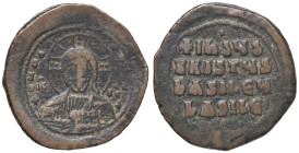 BIZANTINE - Basilio II e Costantino VIII (975-1025) - Follis (attribuito) Ratto 1964; Sear 1813 (AE g. 12,71)

Status: BB