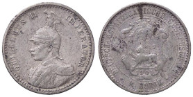 ESTERE - AFRICA ORIENTALE TEDESCA - Guglielmo II (1888-1918) - Quarto di Rupia 1901 A Kr. 8 AG

Status: BB+