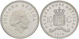 ESTERE - ANTILLE OLANDESI - Juliana (1948-1980) - 10 Gulden 1978 Kr. 20 AG

Status: qFDC