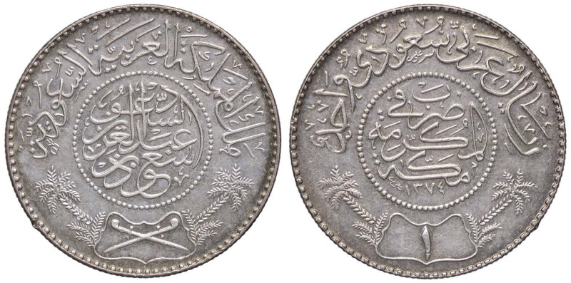 ESTERE - ARABIA SAUDITA - Sa'ud Bin Al-Aziz (1953-1964) - Riyal 1954 (1374) Kr. ...