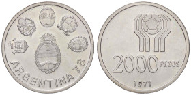 ESTERE - ARGENTINA - Repubblica - 2.000 Pesos 1977 - Mondiali di calcio AG

Status: FDC