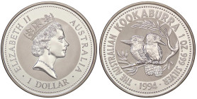 ESTERE - AUSTRALIA - Elisabetta II (1952-2022) - Dollaro 1994 - Kookaburra Kr. 212.1 AG

Status: FS