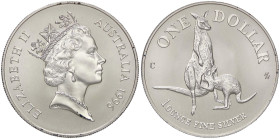 ESTERE - AUSTRALIA - Elisabetta II (1952-2022) - Dollaro 1996 - Canguro Kr. 297 AG

Status: FDC