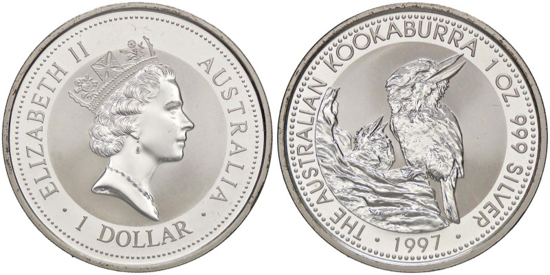 ESTERE - AUSTRALIA - Elisabetta II (1952-2022) - Dollaro 1997 - Kookaburra Kr. 3...