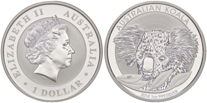 ESTERE - AUSTRALIA - Elisabetta II (1952-2022) - Dollaro 2014 - Koala AG

Stat...