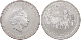 ESTERE - AUSTRALIA - Elisabetta II (1952-2022) - Dollaro 2015 - Anno della capra AG

Status: FS
