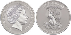 ESTERE - AUSTRALIA - Elisabetta II (1952-2022) - Dollaro 2015 - Canguro AG

Status: FS
