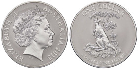 ESTERE - AUSTRALIA - Elisabetta II (1952-2022) - Dollaro 2015 - Canguro AG

Status: FS