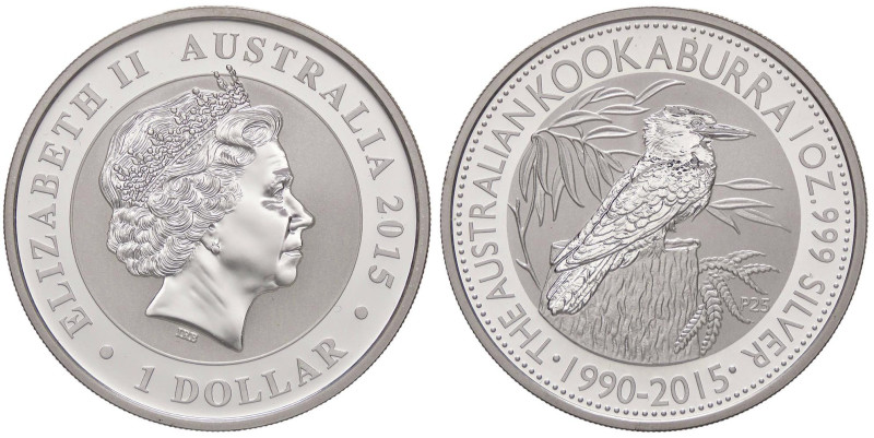 ESTERE - AUSTRALIA - Elisabetta II (1952-2022) - Dollaro 2015 - Kookaburra AG
...