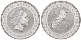 ESTERE - AUSTRALIA - Elisabetta II (1952-2022) - Dollaro 2015 - Kookaburra AG

Status: FS