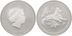 ESTERE - AUSTRALIA - Elisabetta II (1952-2022) - Dollaro 2018- Anno del cane AG

Status: FS