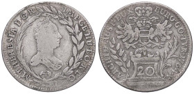 ESTERE - AUSTRIA - Maria Teresa e Francesco I (1740-1765) - 20 Kreuzer 1764 KB Kr. 2028 NC AG

Status: MB-BB