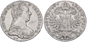 ESTERE - AUSTRIA - Maria Teresa (vedova) (1765-1780) - Tallero 1780 Kr. 23 AG Graffio

Status: BB