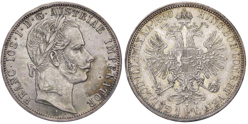 ESTERE - AUSTRIA - Francesco Giuseppe (1848-1916) - Fiorino 1860 A Kr. 2219 AG
...