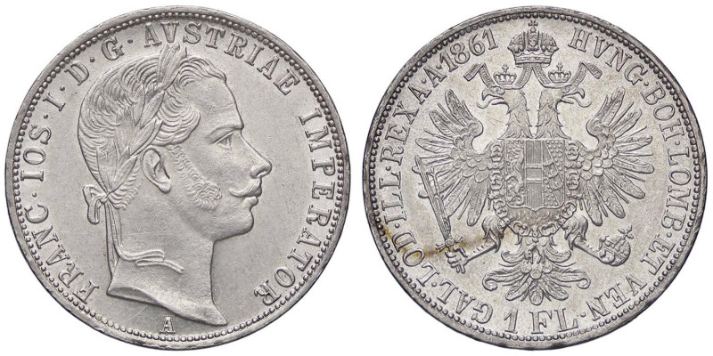 ESTERE - AUSTRIA - Francesco Giuseppe (1848-1916) - Fiorino 1861 A Kr. 2244 AG
...