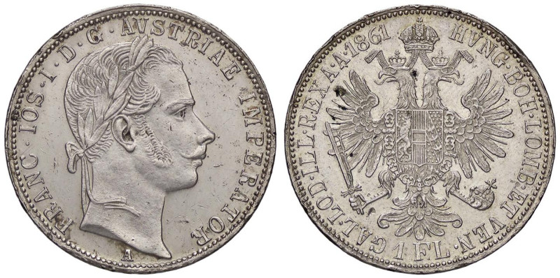 ESTERE - AUSTRIA - Francesco Giuseppe (1848-1916) - Fiorino 1861 A Kr. 2244 AG C...