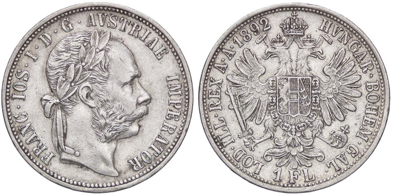 ESTERE - AUSTRIA - Francesco Giuseppe (1848-1916) - Fiorino 1892 Kr. 2222 AG

...