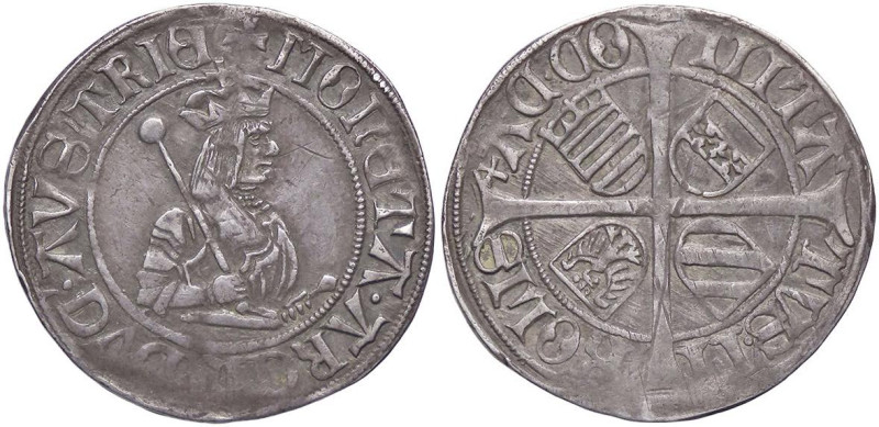 ESTERE - AUSTRIA-TIROLO - Massimiliano I (1493-1519) - 6 Kreuzer RR (AG g. 3,12)...