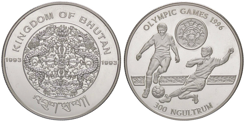 ESTERE - BHUTAN - Jigme Singye Wangchuck (1972) - 300 Ngultrums 1992 - Olimpiadi...