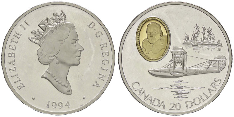 ESTERE - CANADA - Elisabetta II (1952-2022) - 20 Dollari 1994 AU-AG

Status: F...