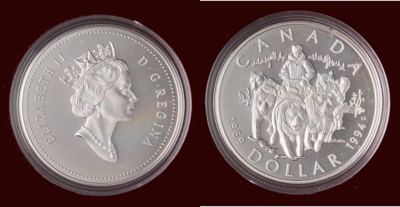 ESTERE - CANADA - Elisabetta II (1952-2022) - Dollaro 1994 AG

Status: FS