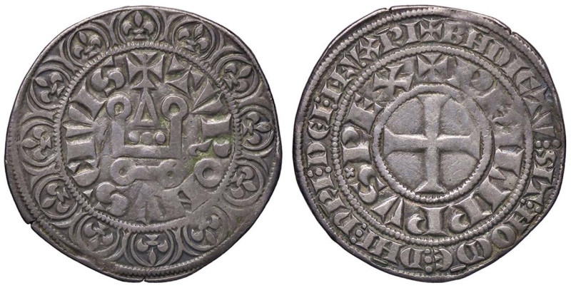 ESTERE - FRANCIA - Filippo IV il Bello (1285-1314) - Grosso tornese Cod. 201 (AG...