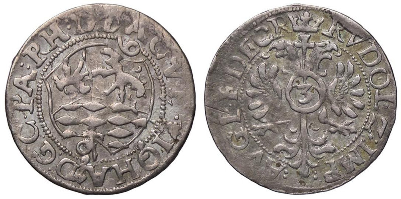 ESTERE - GERMANIA - PFALZ-ZWEIBRUCKEN-VELDENZ - Johann I (1569-1604) - 3 Kreuzer...