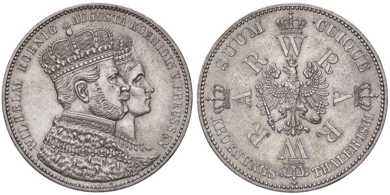 ESTERE - GERMANIA - PRUSSIA - Guglielmo I (1861-1888) - Tallero 1861 - Incoronaz...