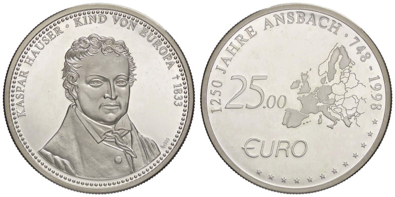 ESTERE - GERMANIA - Repubblica Federale (1949) - 25 Euro 1998 (AG g. 20)AG999 Se...