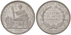 ESTERE - INDOCINA FRANCESE - Terza Repubblica (1870-1940) - Piastra 1900 Kr. 5a.1 AG

Status: SPL