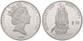 ESTERE - ISOLE SALOMONE - Elisabetta II (1952-2022) - 10 Dollari 2000 Kr. 74 AG

Status: FS