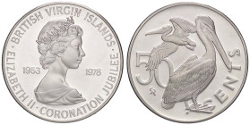 ESTERE - ISOLE VERGINI - Elisabetta II (1952-2022) - 50 Cents 1978 Kr. 20 AG

Status: FS