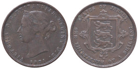 ESTERE - JERSEY - Vittoria (1837-1901) - 1/13 di scellino 1871 CU

Status: BB