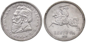 ESTERE - LITUANIA - Repubblica - 5 Litai 1936 Kr. 82 AG Colpetto

Status: BB-SPL