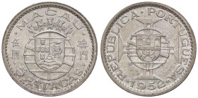 ESTERE - MACAO - 5 Patacas 1952 Kr. 5 AG

Status: qFDC