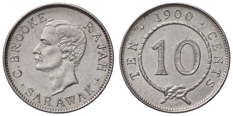 ESTERE - MALESIA - SARAWAK - Charles J. Brooke (1868-1917) - 10 Cents 1900 H Kr....