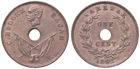 ESTERE - MALESIA - SARAWAK - Charles J. Brooke (1868-1917) - Cent 1892 Kr. 7 CU Rame rosso

Status: qFDC