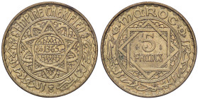 ESTERE - MAROCCO - Mohammed V (1927-1962) - 5 Franchi 1365 BT

Status: SPL