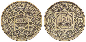 ESTERE - MAROCCO - Mohammed V (1927-1962) - 5 Franchi 1365 BT

Status: BB+