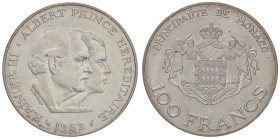 ESTERE - MONACO - Ranieri III (1949-2005) - 100 Franchi 1982 - Principe Alberto Kr. 161 AG

Status: SPL+
