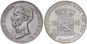ESTERE - OLANDA - Guglielmo II (1840-1849) - 2,5 Gulden 1848 Kr. 69 AG

Status: qBB