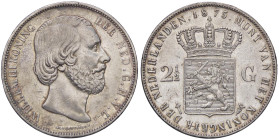 ESTERE - OLANDA - Guglielmo III (1849-1890) - 2,5 Gulden 1873 Kr. 82 AG

Status: BB-SPL