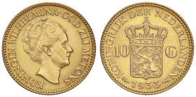 ESTERE - OLANDA - Guglielmina (1890-1948) - 10 Gulden 1933 Kr. 162 (AU g. 6,74)

Status: SPL+/qFDC